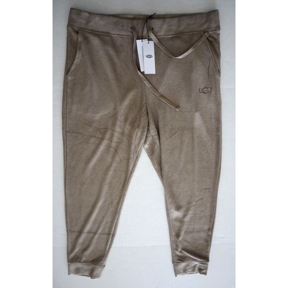 UGG 1136922 Men's Sz XL Wolf Gray Brantley Brushed Terry Jogger Lounge Pants - Picture 1 of 12